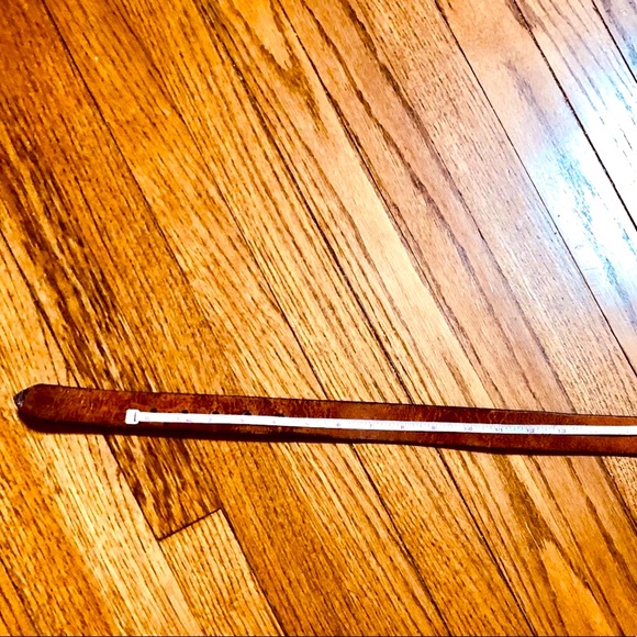 BROWN LEATHER TOOLED BELT ‘JOHN WAYNE’ SIZE 30” UNISEX VINTAGE HANDMADE HANDCRAF - Picture 3 of 11